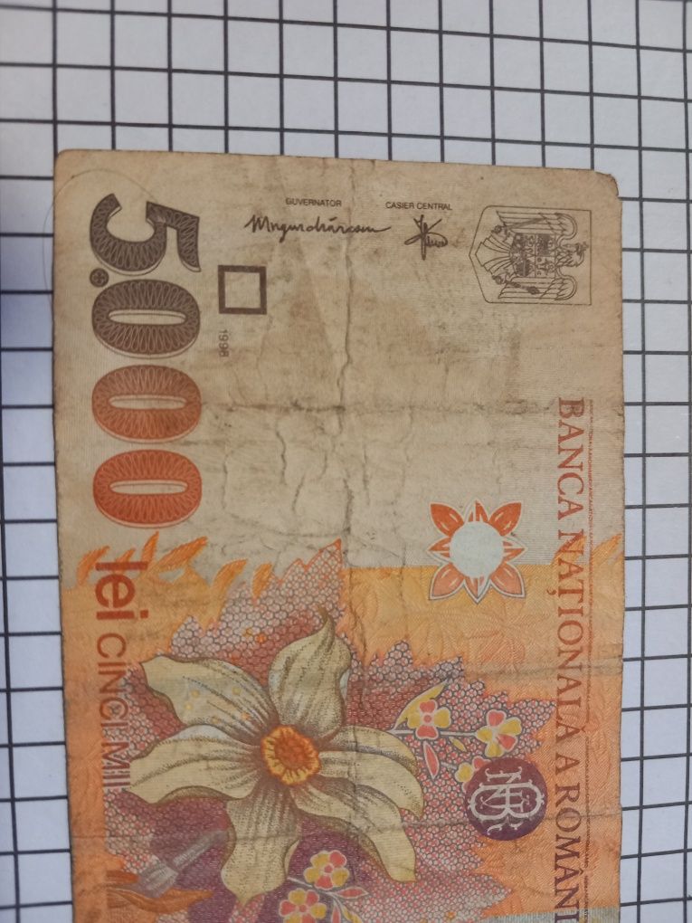 Bancnotă 5000 lei din 1998