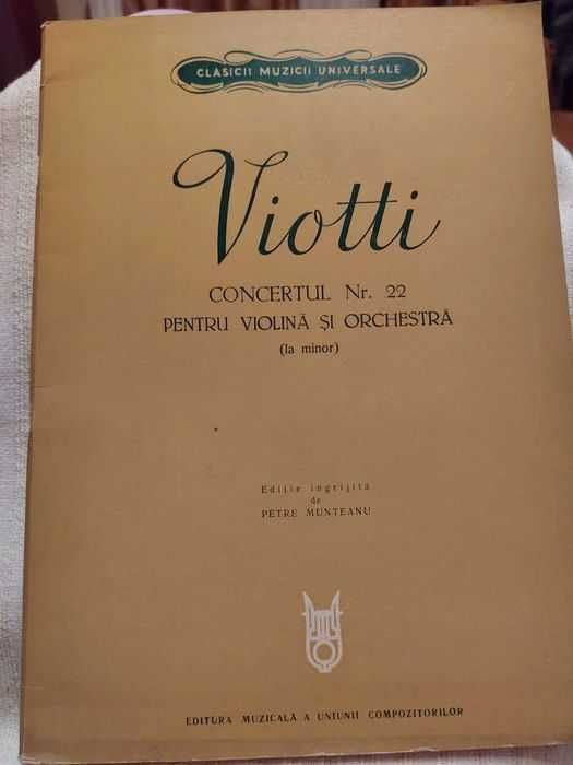 Partituri/muzicologie Paganini Viotti Leclair Ceaikovski etc. 9-45 lei