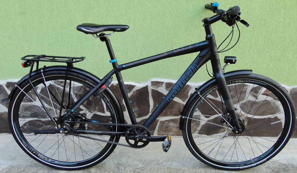Reducere! Bicicleta city cu butuc si curea carbon