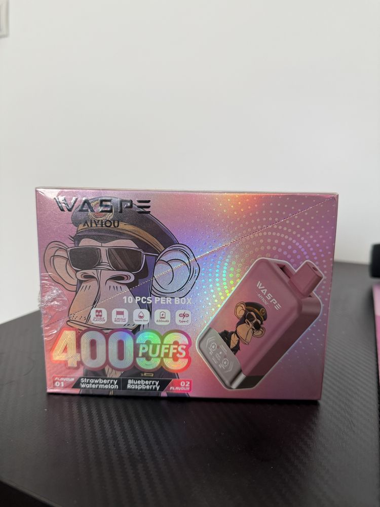 Vape 40,000 arome duble reincarcabil