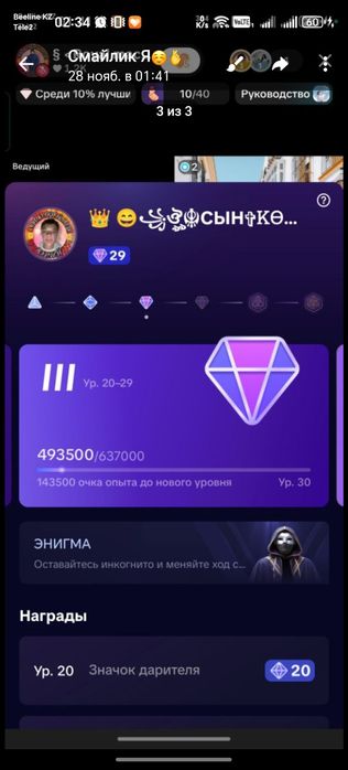 Тик ток ак 29 уровня 3000$