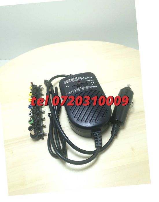 Alimentator Auto Universal Laptop12v 8 Capete Schimb
