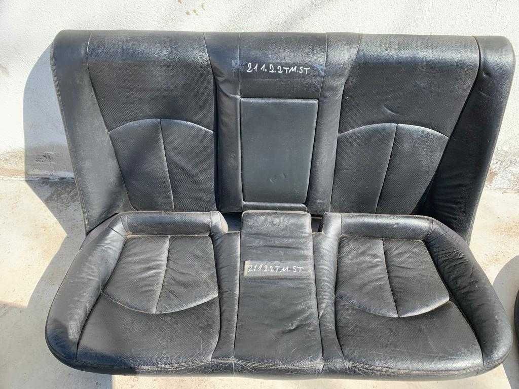 Dezmembrez mercedes e class w211/interior piele neagra volan stanga