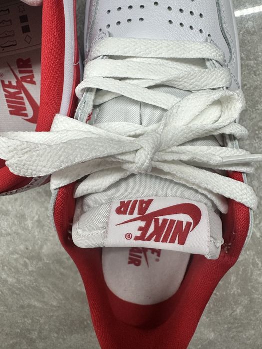 Air Jordan 1 Low OG 'White/Red' noi