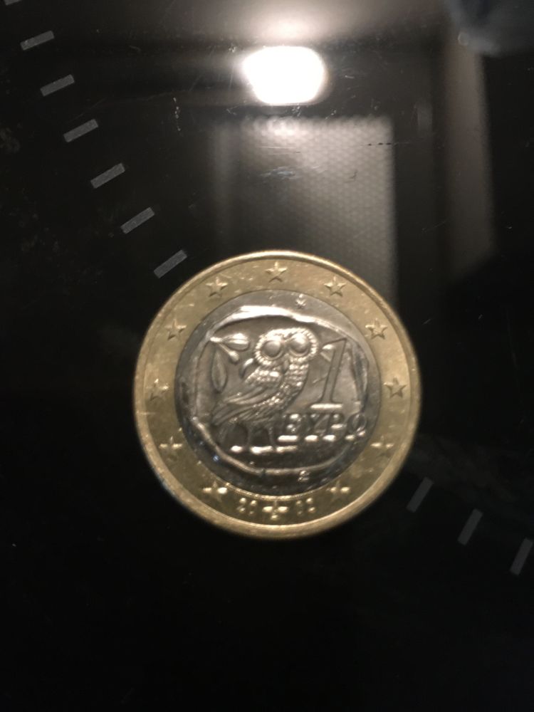 Moneda 1 Euro Grecia cu erori cu “S” in stea