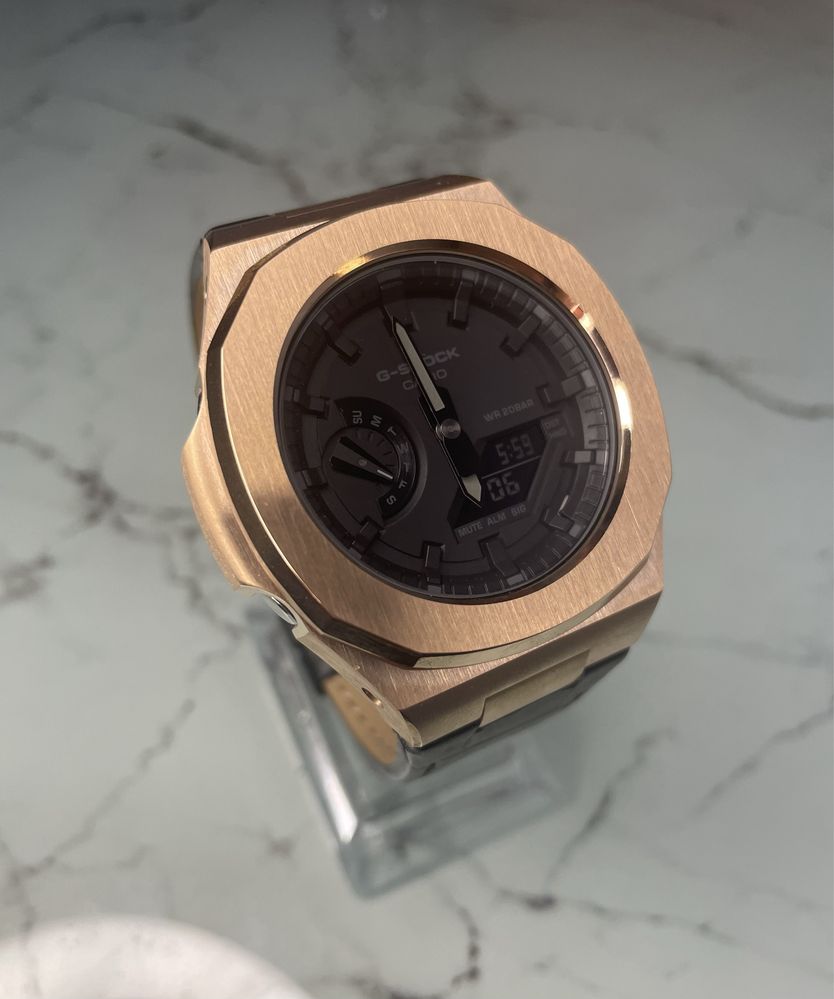 Ceas G-SHOCK ga-2100 mod Nautilus (Rose Gold)