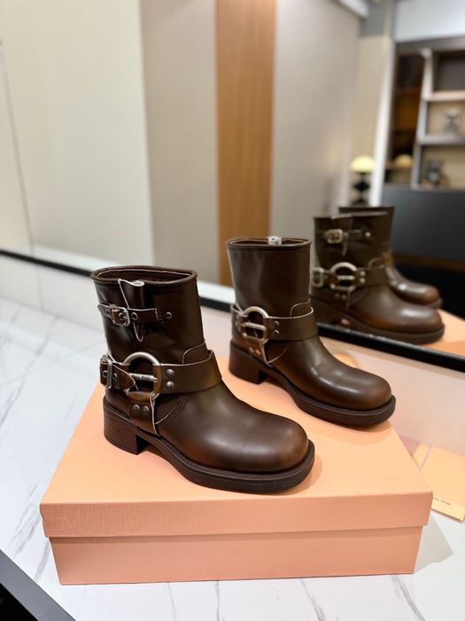 Cizme Miu Miu din piele