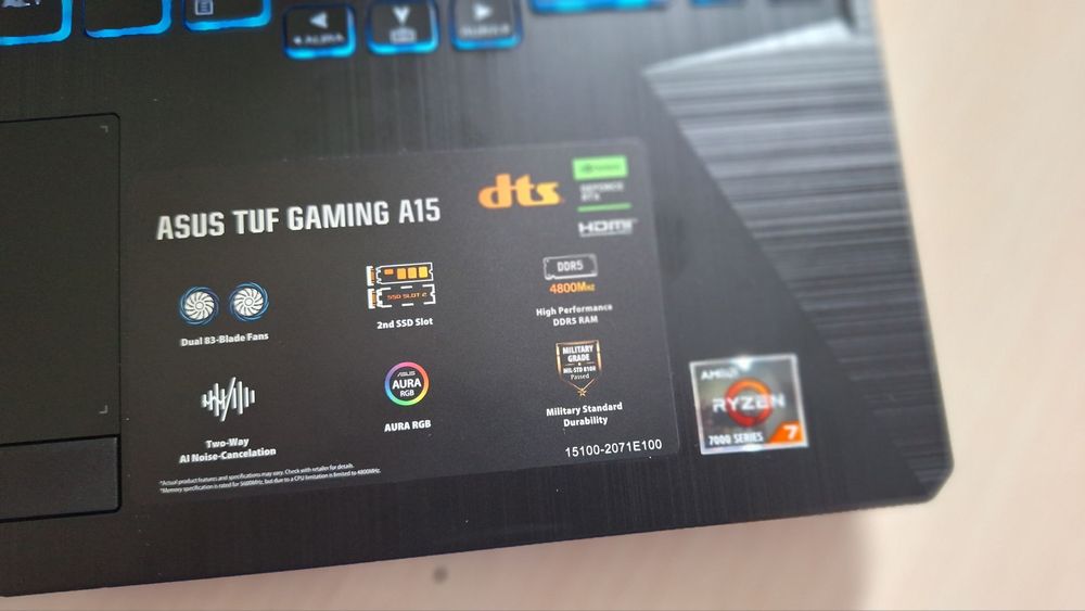 Noutbuk Noutbook Asus Tuf Gaming A15