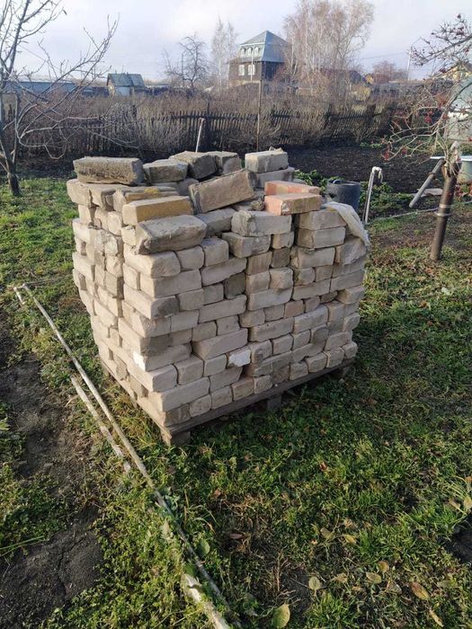 Кирпич белый силикатный б/у