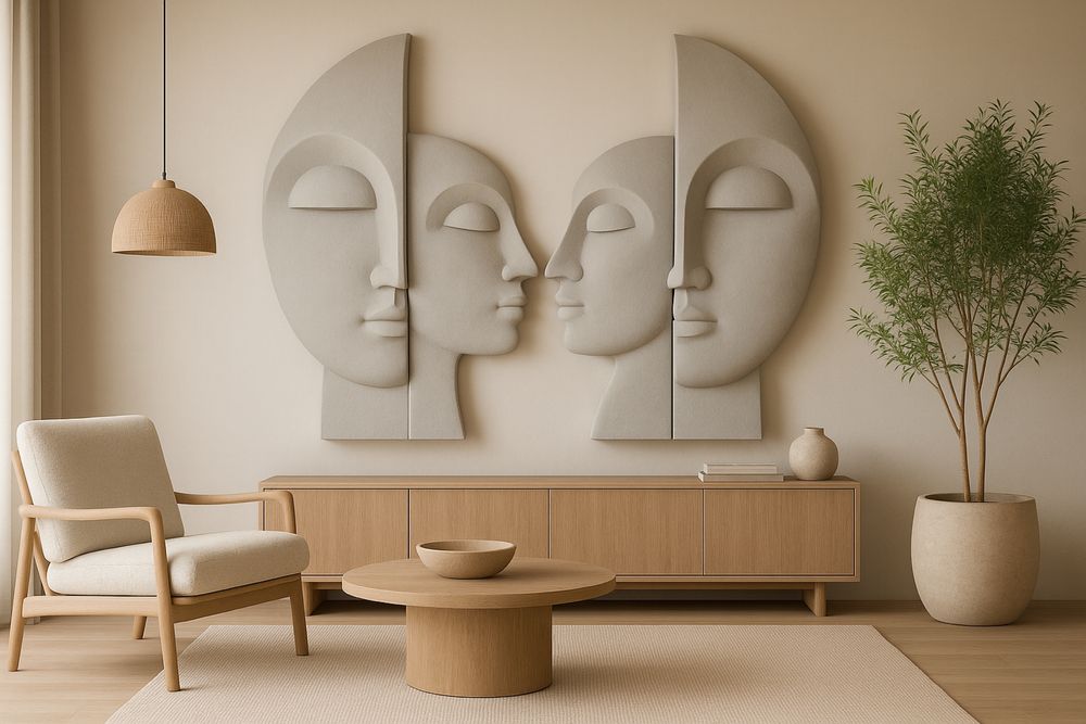 Decorațiune sculptura basorelief design interior