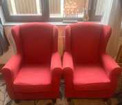 Set 2 fotolii culoare roșie