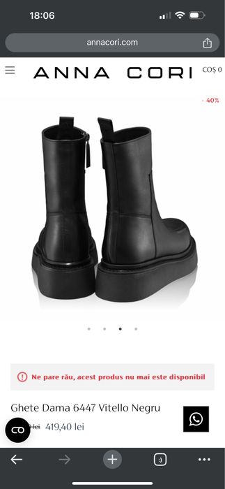 Vând ghete Anna Cori!