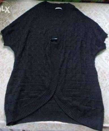 Vesta neagra tricotata, foarte frumos lucrata, L, XL, 2XL, 3XL, 7XL