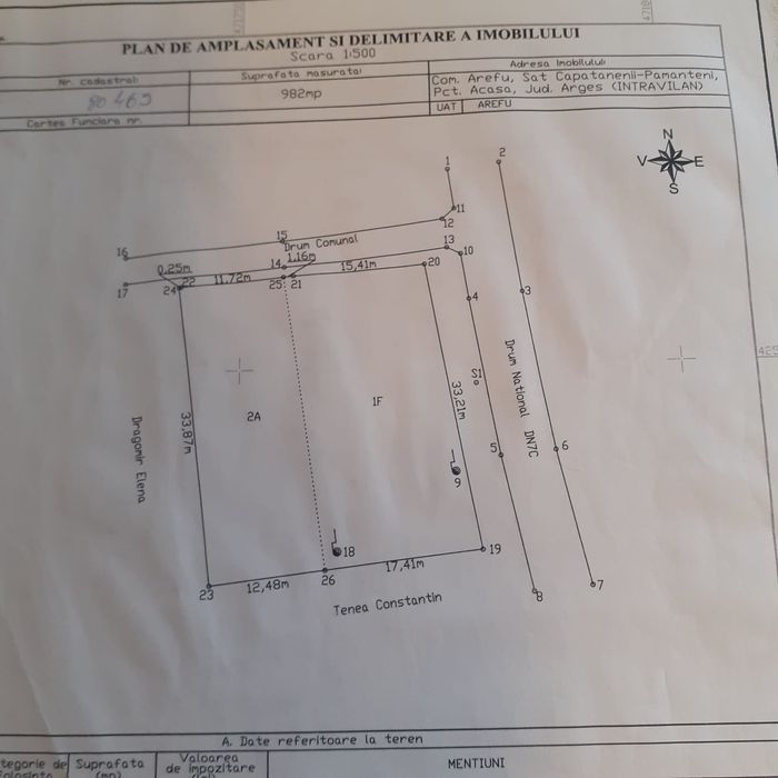Teren intravilan DN7C