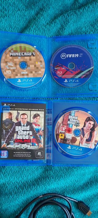 PS4 slim с играми