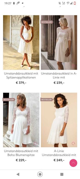 Rochie de Mireasa Gravida (Mamarella)