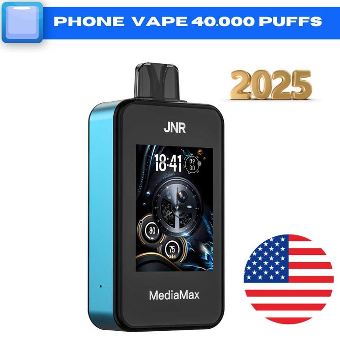 Vape Media PhoneVape 40.000 Puffs Ecran 2.4inch HD