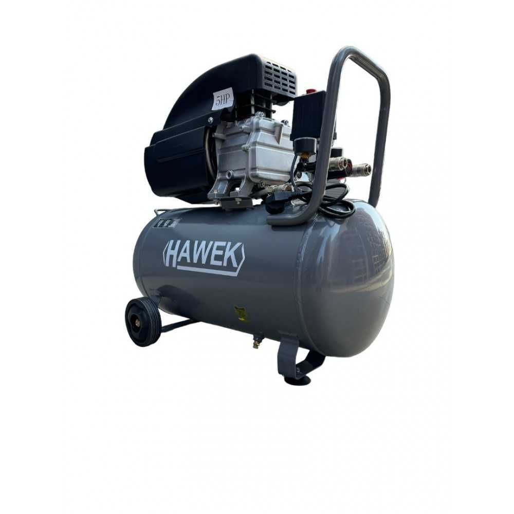 НЕМСКИ Компресор За Въздух 50 Литра HAWEK , HW-3011 + ЛЕД ФЕНЕР