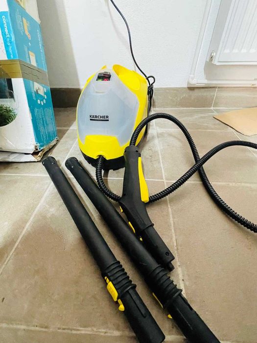Aparat de curatat cu abur KARCHER SC 4, 0.8l, 2000W, galben-argintiu