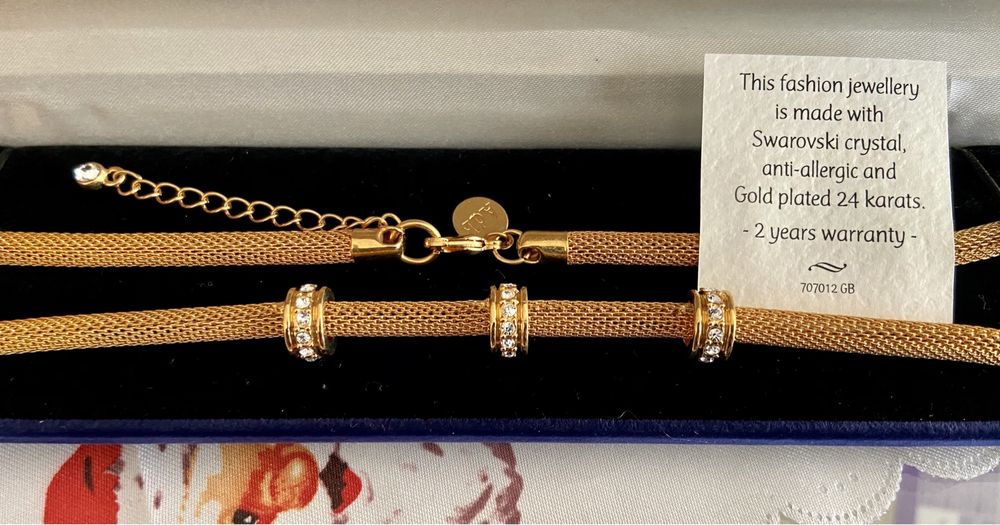 Swarovski gold 24k