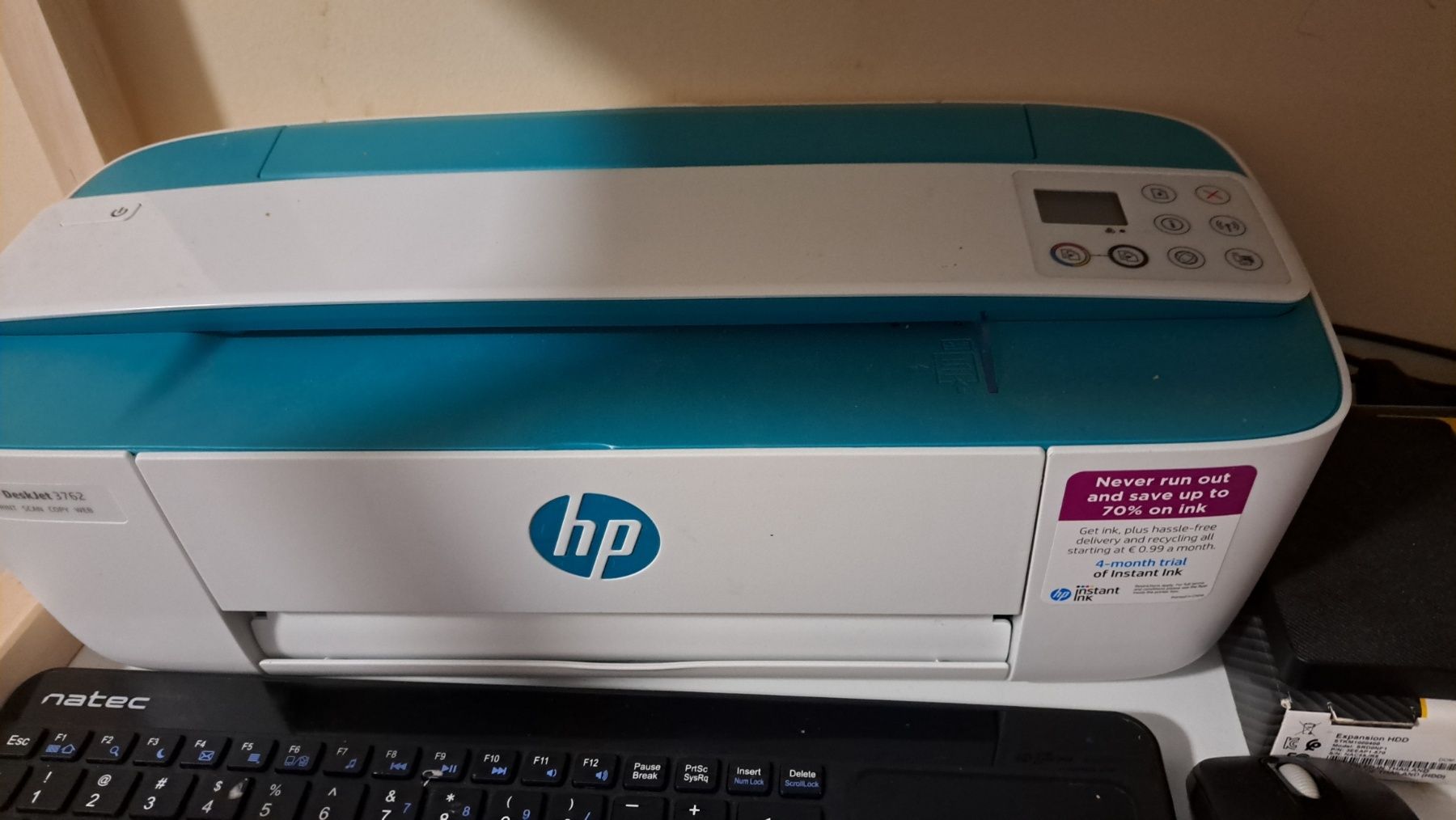 ПРОМОЦИЯ HP Мастиленоструен принтер 3 в 1 DeskJet Ink Advantage 3789,