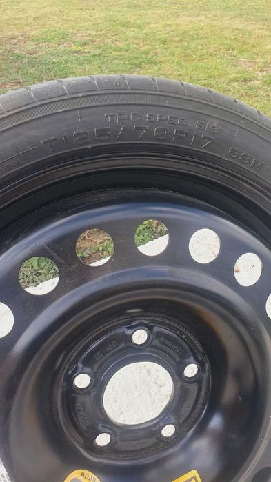 Roată de rezervă nouă originală Opel Insignia, 5x115, T125/70R17