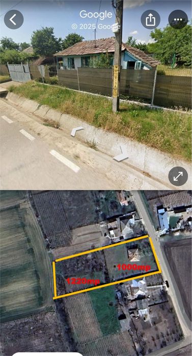 Teren+casa 2220mp Ciocarlesti