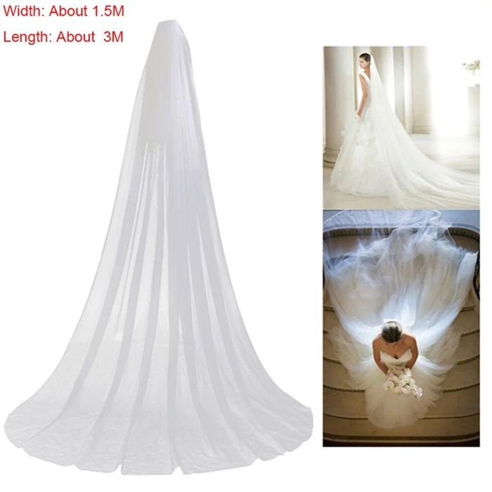 Voal mireasa 1.5 lățime 3 m lungime