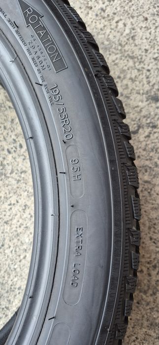 4 anvelope iarna Michelin 195/55/20.Pretul este pe bucata.