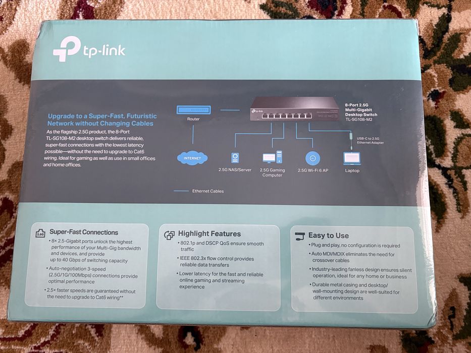 TP-LINK tl-sg108-m2 2.5G switch 8-port