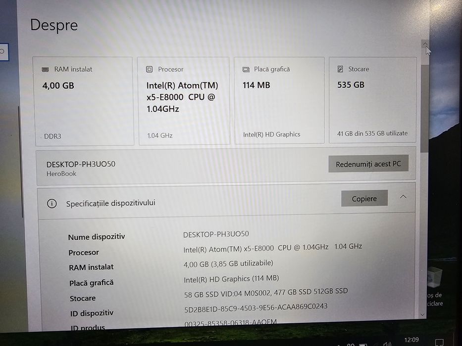 Laptop tester Chuwi HeroBook 14"