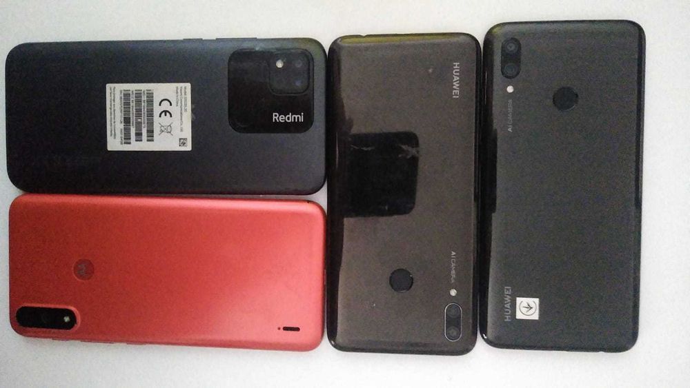 4 Telefoane Defecte Xiaomi Redmi, Huawei, Motorola Pentru Piese
