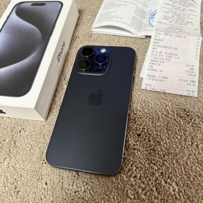 iPhone 15 Pro, 256 GB, Blue Titanium