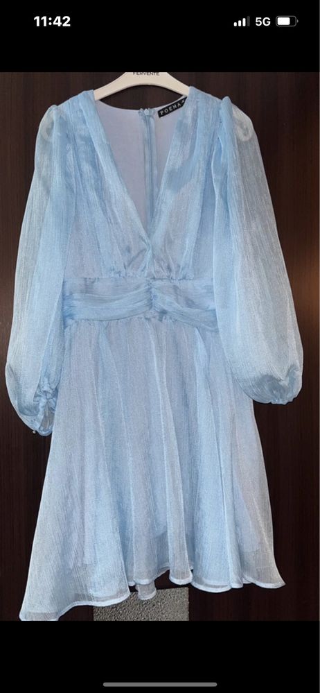 Rochie scurta baby blue