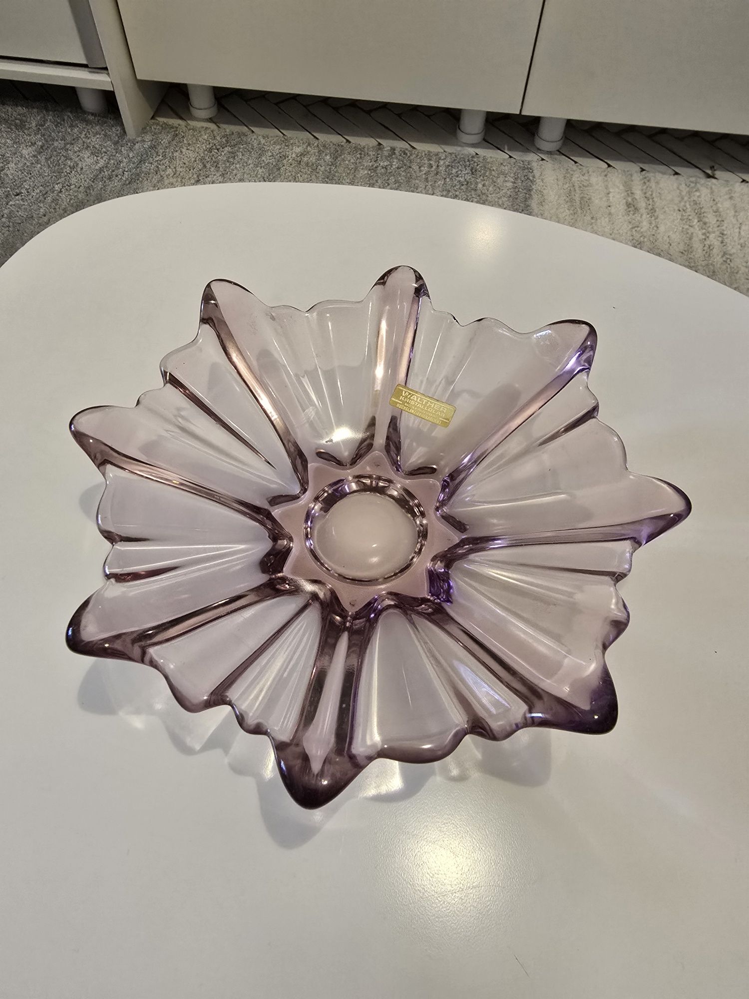 Fructiera cristal vintage de colectie Walther anii '80