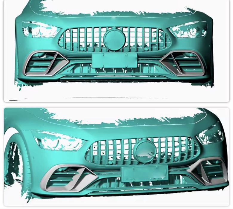 Истински CARBON въздуховоди за AMG GT 43 53 50 предна броня