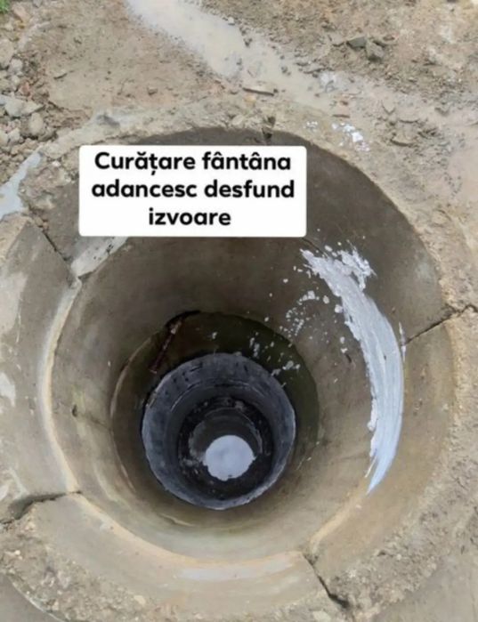Curățire fântâni dezinfectez