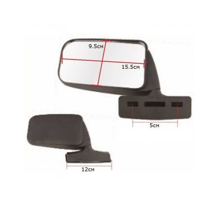 Странично Огледало за кола, Универсално, 15,5см
