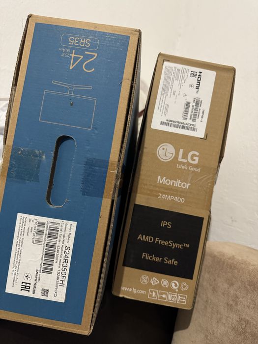 Продаются мониторы LG новый запечатанный. Samsung почти как новый