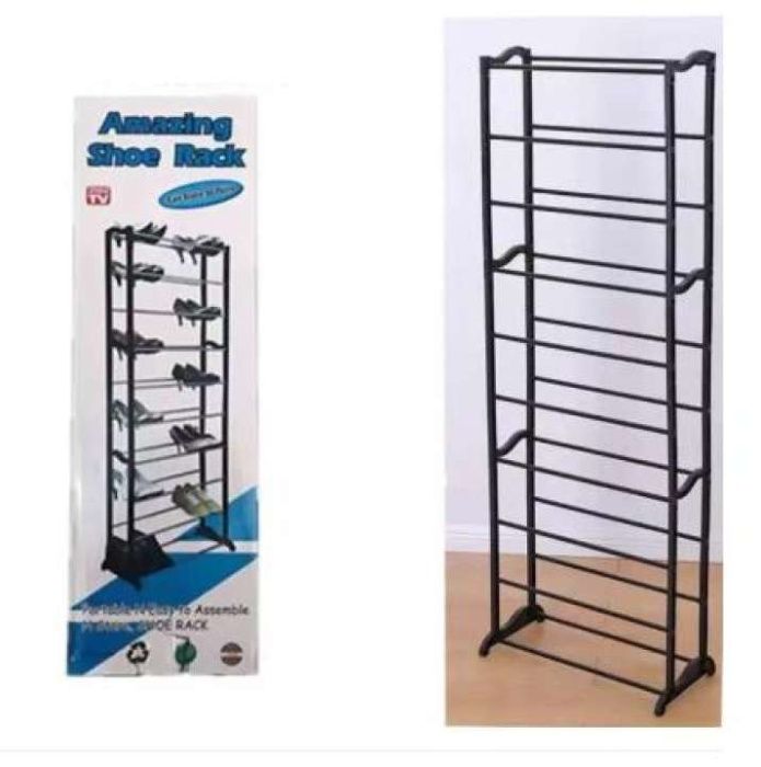 Голям стелаж за 30 обувки с височина 140 см