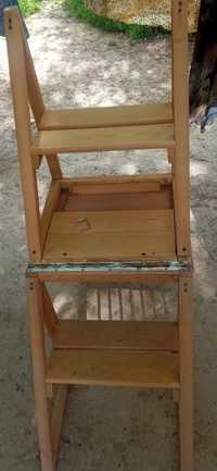 Деревянный стул - лестница