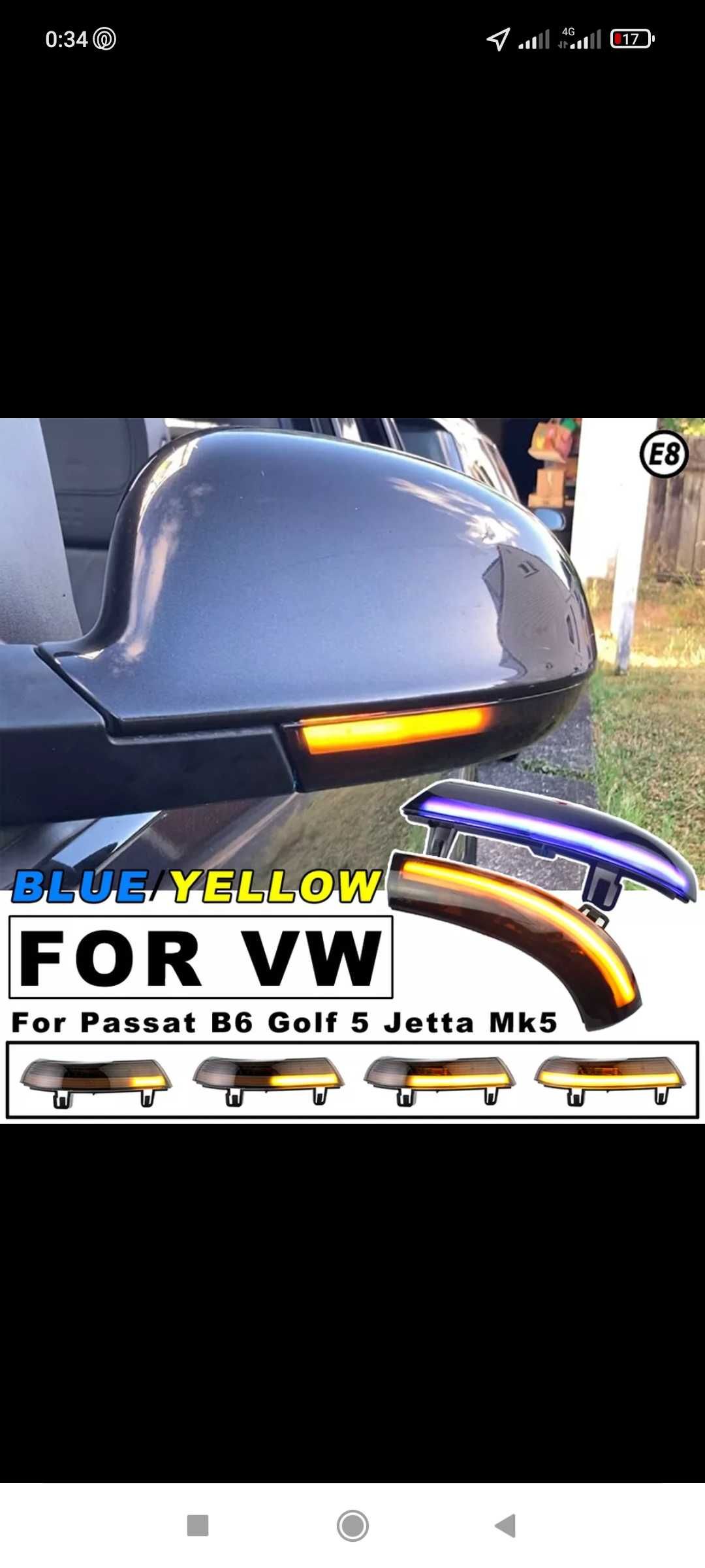 Разпродажба  Лед Бягащи Мигачи за VW GOLF 5,JETTA,PASSAT B5.5 B6,EOS,S