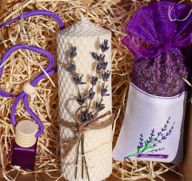 Set pachet aromat cu lavanda.