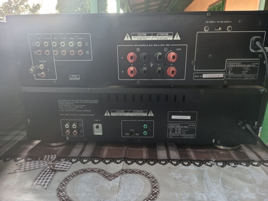Radio Rema  mono 230,fabricatie germana,deck și stație kenwood