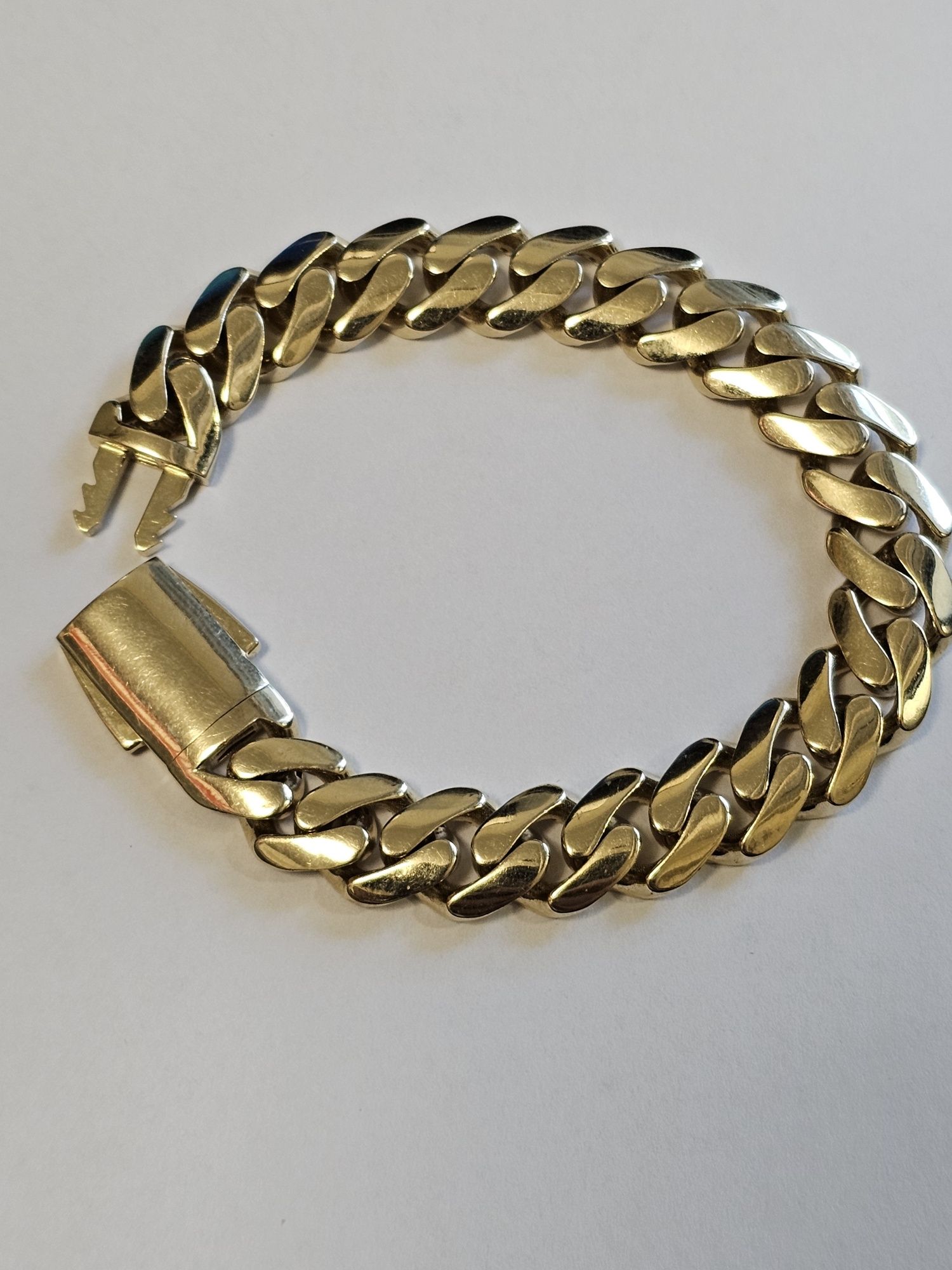 Vand bratara din aur 14 k model CUBAN
