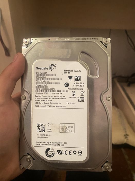 Продам HDD 500gb