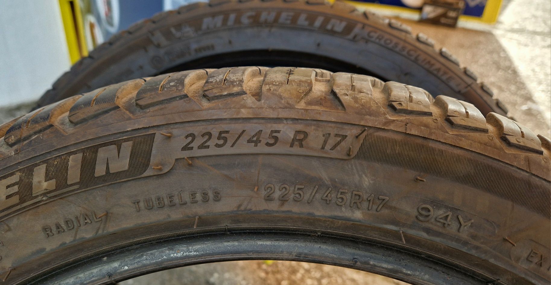 2бр 225/45/17 летни/ всесезонни гуми Michelin CrossClimate 2. Мишелин