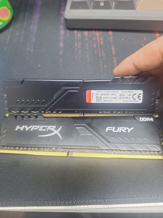 Оперативка память 2 комплекта Hyperx Fury 32gb и Gskill 32gb