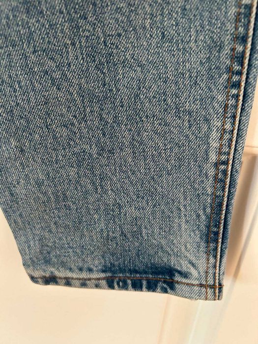 Оригинален Jeans ARMANI с висока талия, размер 30, син