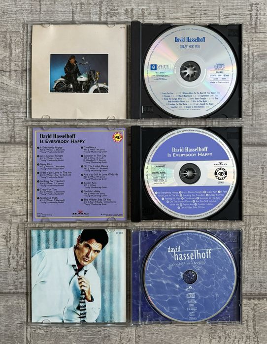 Lot 9 cd-uri originale David Hasselhoff